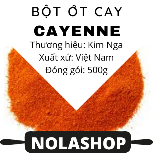 500g bột ớt  siêu cay  - Cayenne pepper nolashop
