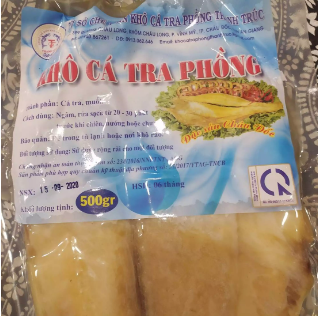 Khô cá tra phồng Châu Đốc An Giang - BAO NGON, BAO CHẤT LƯỢNG 1kg, 500gr, 100gr