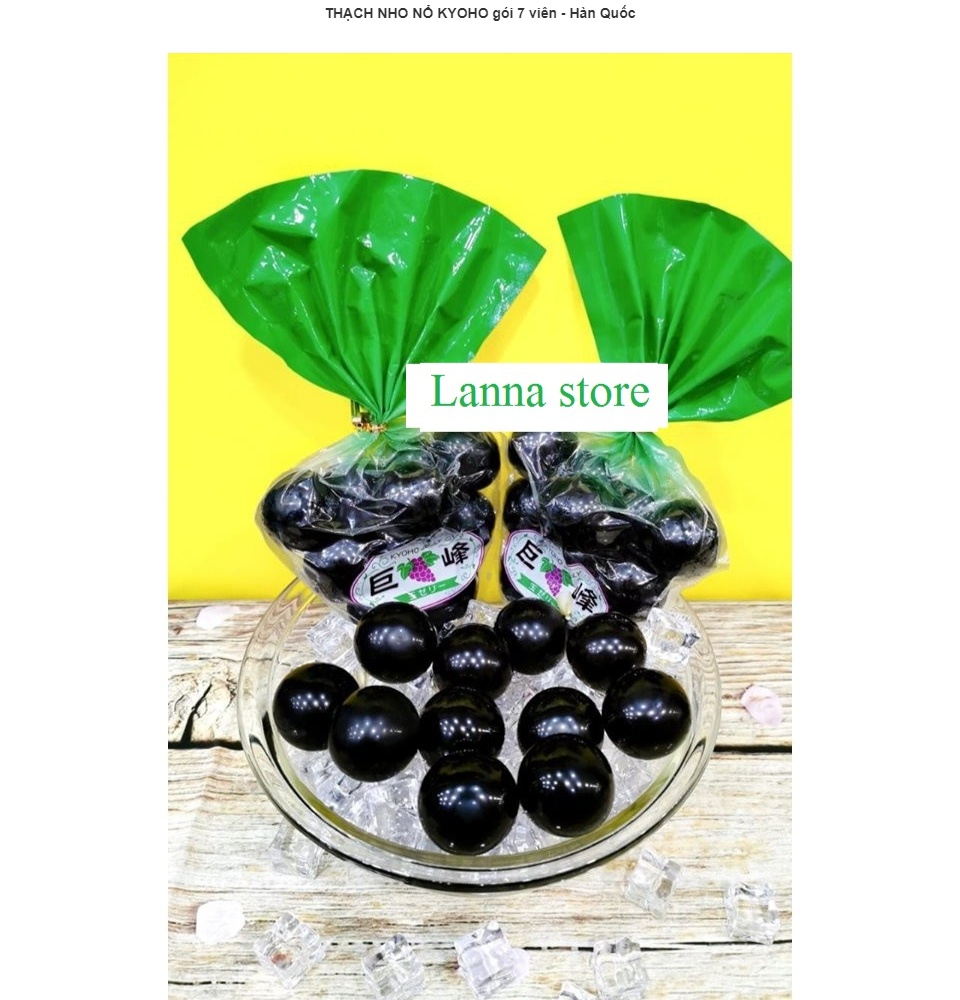[SIÊU PHẨM ĐỦ LOẠI] THẠCH NHO NỔ KYOHO gói 7 viên và 11 viên nho - Hàn Quốc