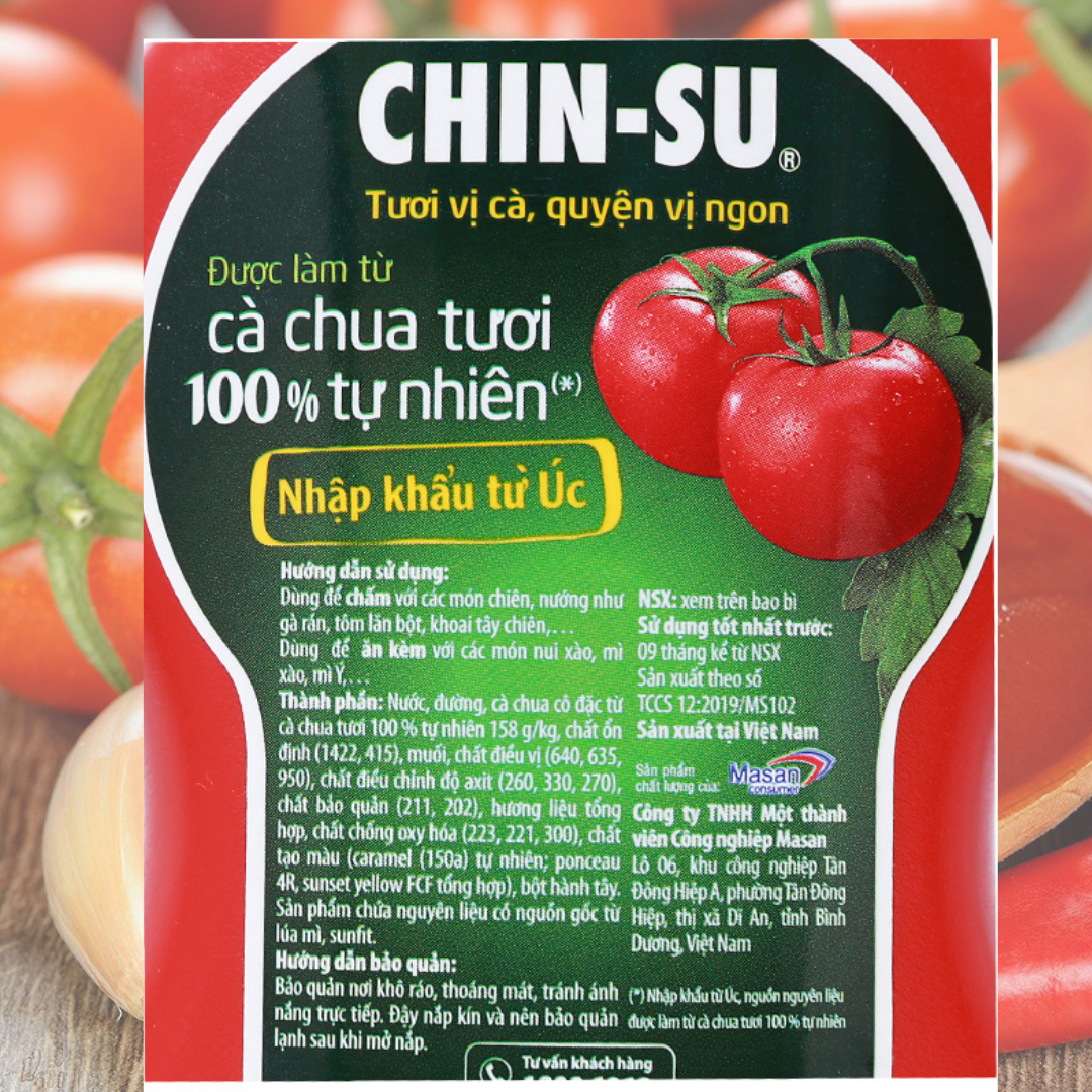 02 chai tương cà Chinsu- HSD 9 tháng từ ngày sản xuất