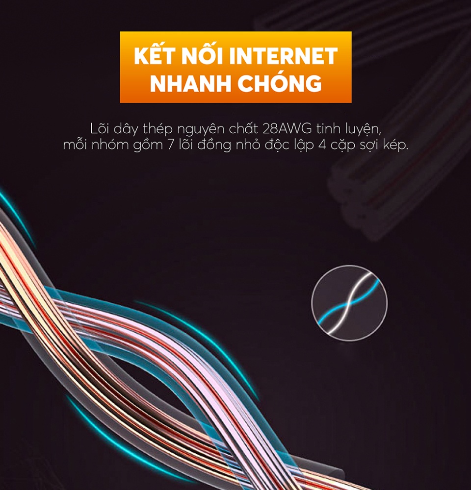Cáp mạng 2 đầu đúc bọc hợp kim Cat7 STP, dạng dây tròn dài từ 0.5-25M UGREEN NW107 Cáp mạng 2 đầu đúc bọc hợp kim Cat7 STP, dạng dây tròn dài từ 0.5-25M UGREEN NW107