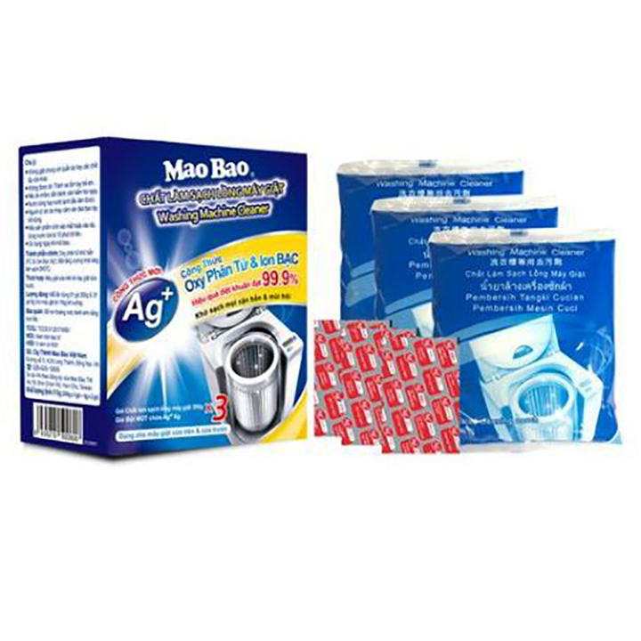 Combo 2 Hộp Bột vệ sinh làm sạch lồng máy giặt Mao Bao Cao Cấp