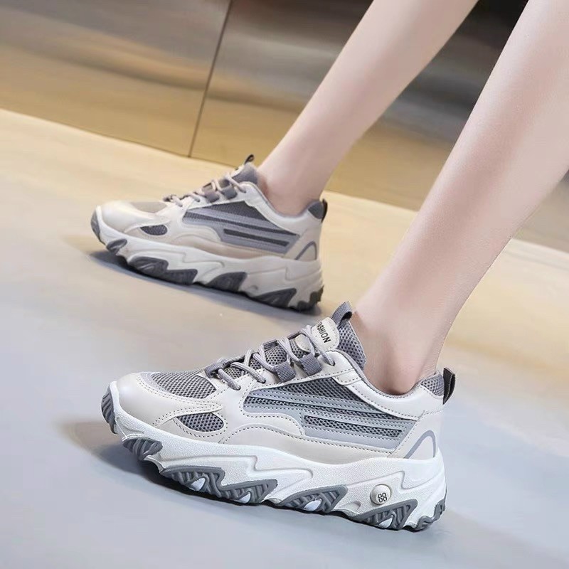 giày thể thao nữ sneaker mẫu mới yz 700 đế độn 5p  đi chơi , thể thao  đường vải đẹp hàng chất