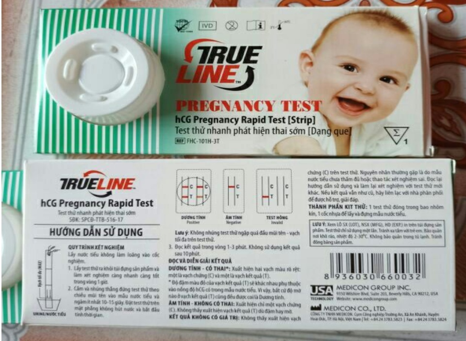 COMBO 5 Que Thử Thai Chính xác Trueline