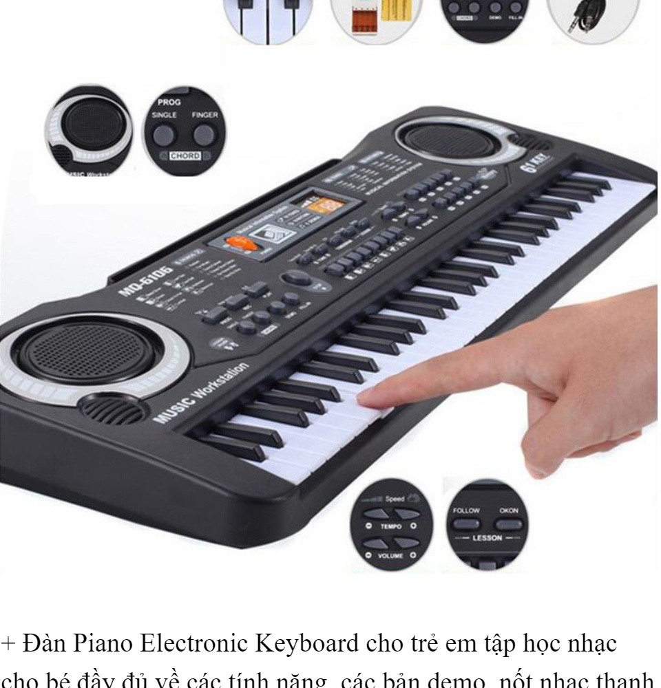 [ Tặng 2 quà ngẫu nhiên ] Đàn Piano - Đàn Piano 61 phím Đàn cho bé Đồ chơi cho bé