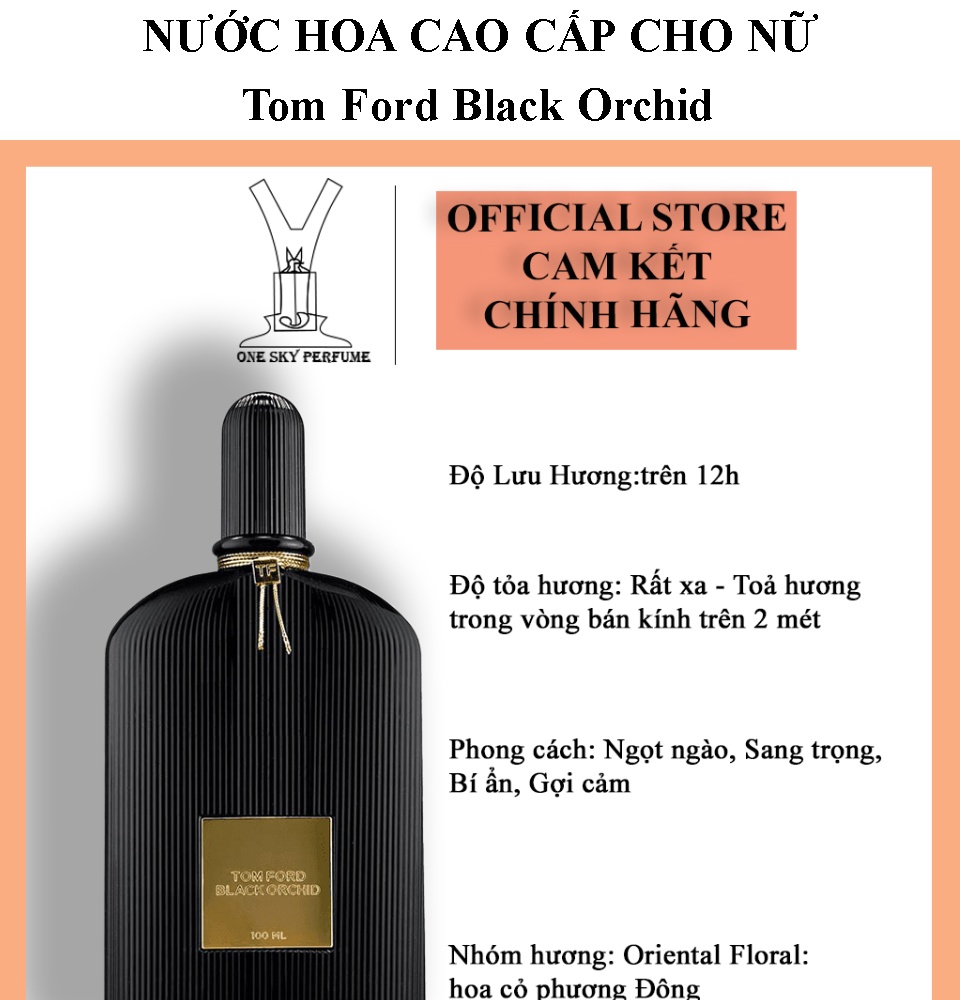 Nước hoa nữ Tom Ford Black Orchid chính hãng hương nước hoa mang đến sự bí  ẩn không kém phần sang trọng nhưng lại có sự gợi cảm cuốn hút trong đó |