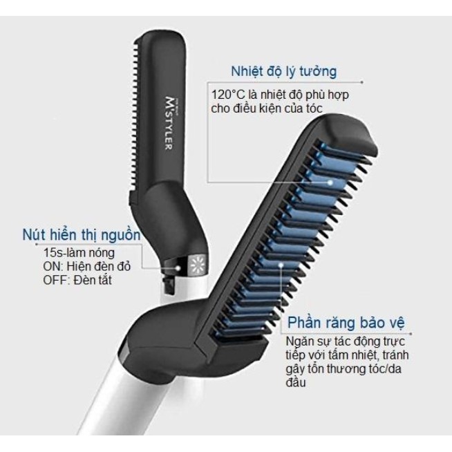 Lược chải tóc cute - Lược chải nhuộm tóc màu - Lược tạo kiểu tóc nam - Lượt điện - Lượt bấm, cài, tròn