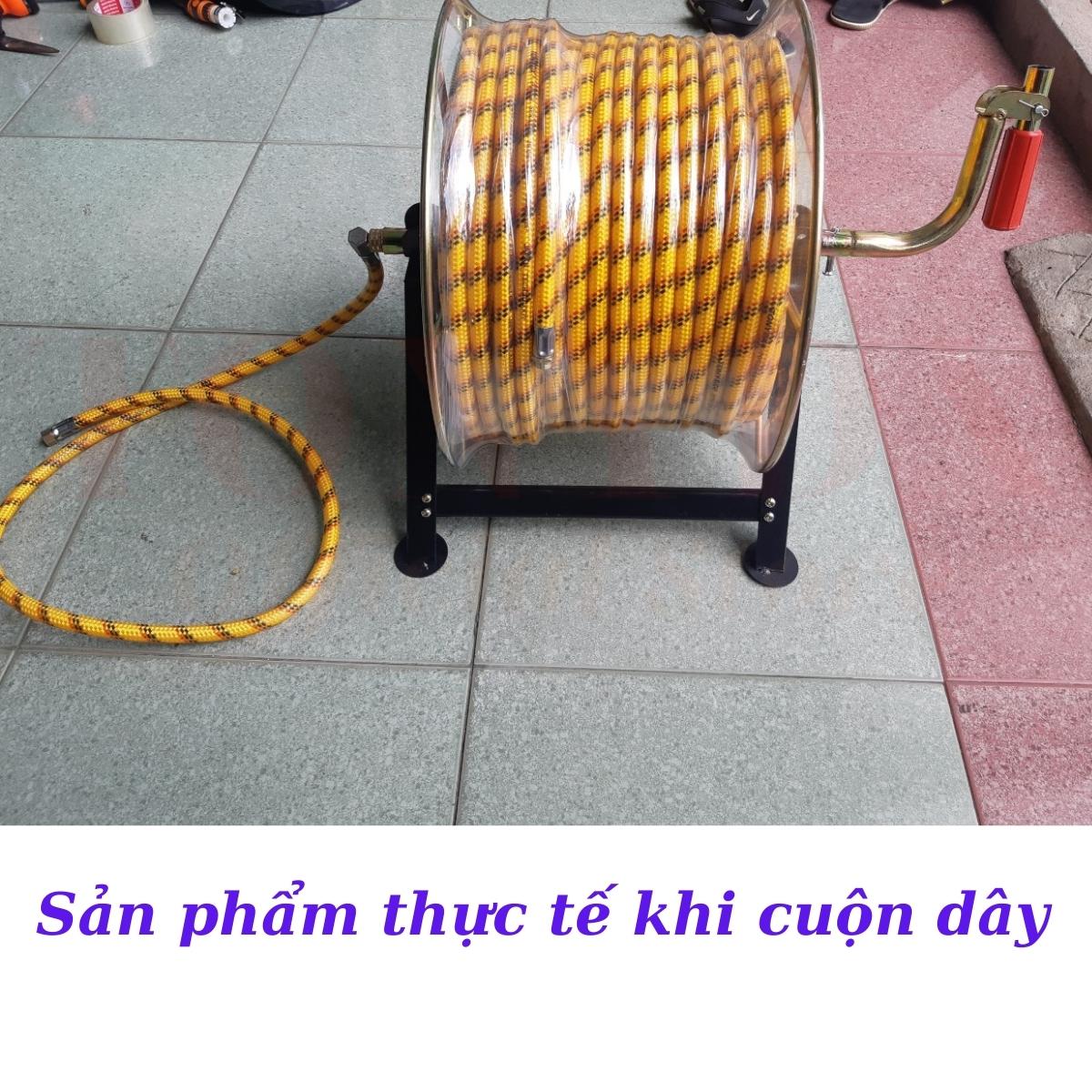 Khung rulo cuộn dây rửa xe cao áp, dây điện, cáp, internet, dây thùng, cáp quang từ 50 đến 500m có chống xoắn, móc treo thùng xe, cấu tạo bằng kim loại bảo hành 6 tháng Alate store