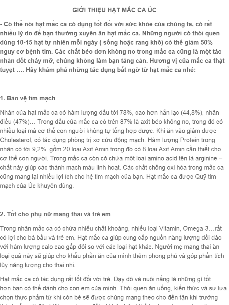 Hạt Mắc ca Úc đã nứt vỏ 500gr tặng kèm dụng cụ tách vỏ