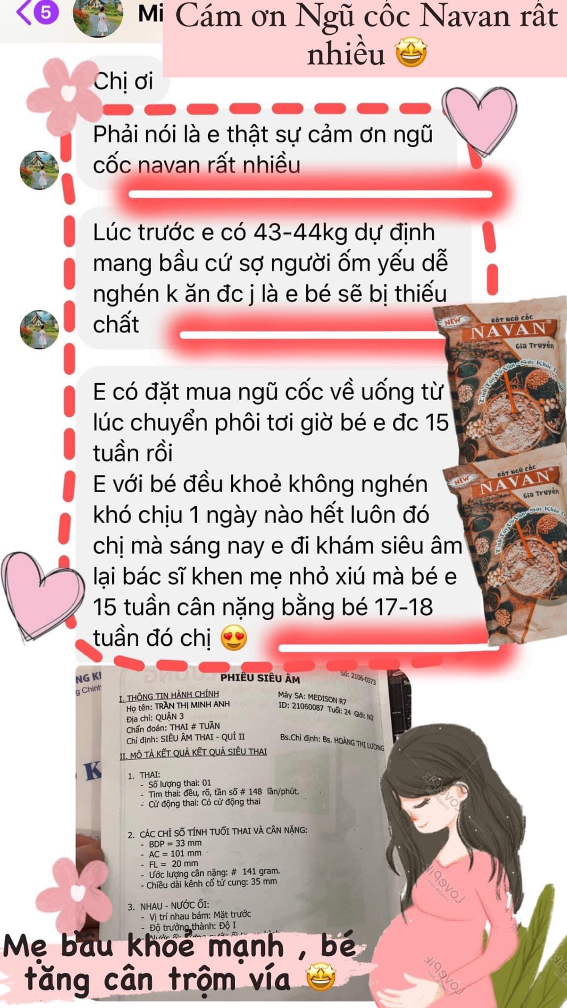(TẶNG MẶT NẠ) Bột Ngũ Cốc Dinh Dưỡng Navan Cho Bà Bầu, Ngũ Cốc Lợi Sữa Cho Phụ Nữ Sau Sinh 800gr