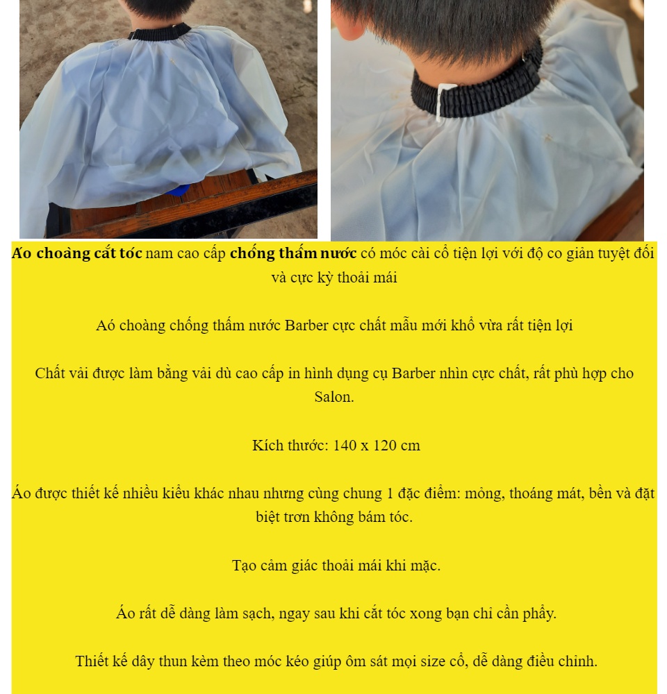 Áo choàng cắt tóc barbershop AKUMA AC-09 chất lượng giá rẻ