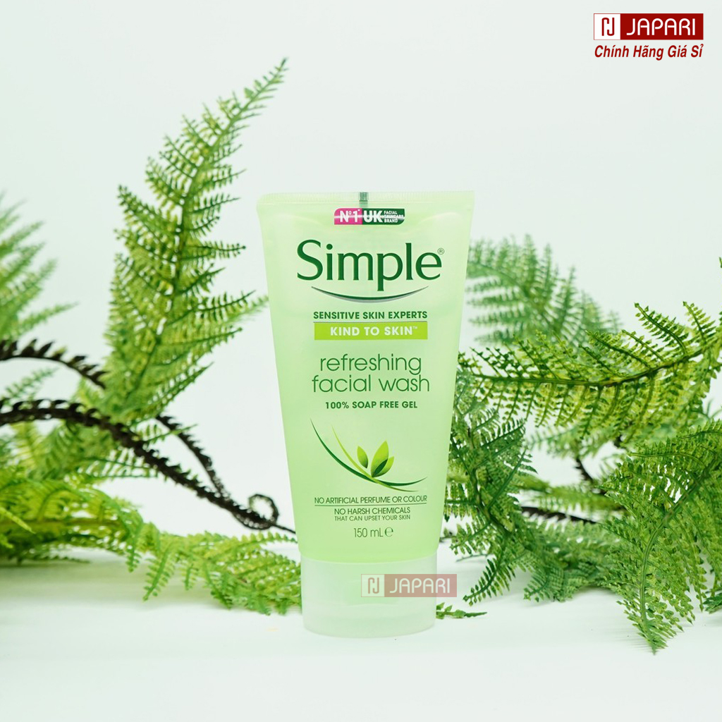 Combo Simple Skincare 3 Món CHÍNH HÃNG Bộ Chăm Sóc Da Mặt CAO CẤP: Sữa Rửa Mặt + Toner Nước Hoa Hồng + Nước Tẩy Trang - Srm Cho Da Nhạy Cảm, Da Dầu Mụn, Da Khô + Tonner  - Sua Rửa Mặt Cho Nam Nữ - Mỹ Phẩm Giá Sỉ JAPARI