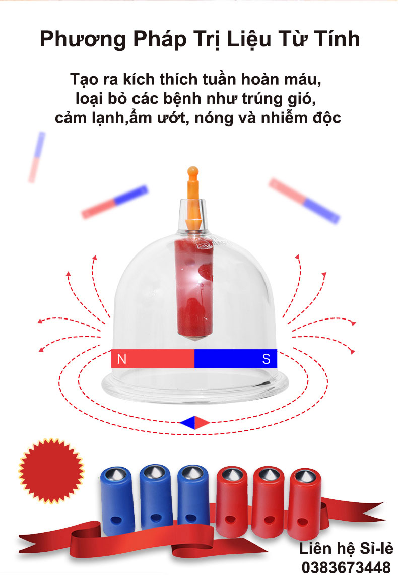 Bộ Dụng Cụ Giác Hơi công nghệ Hàn Quốc, Giải Độc Cơ Thể Từ Bên Trong, Lưu Thông Máu Dễ dàng, Bộ Giác Hơi Không Dùng Lửa(24 phụ kiện), An Toàn - Tiện Dụng, Bảo Hành Uy Tín Bởi KINH BẮC