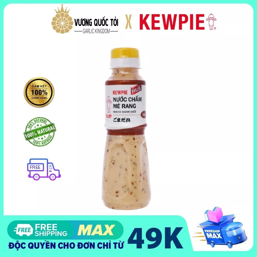 2 chai Sốt mè rang KEWPIE Chính hãng 180ml