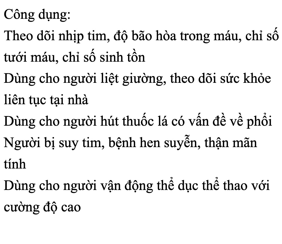 Máy đo nồng độ Oxy trong máu SPO2 CHIDO C101A2 chính hãng, cao cấp, theo dõi nhịp tim, độ bão hòa trong máu 64 Máy đo nồng độ Oxy trong máu SPO2 CHIDO C101A2 chính hãng, cao cấp, theo dõi nhịp tim, độ bão hòa trong máu