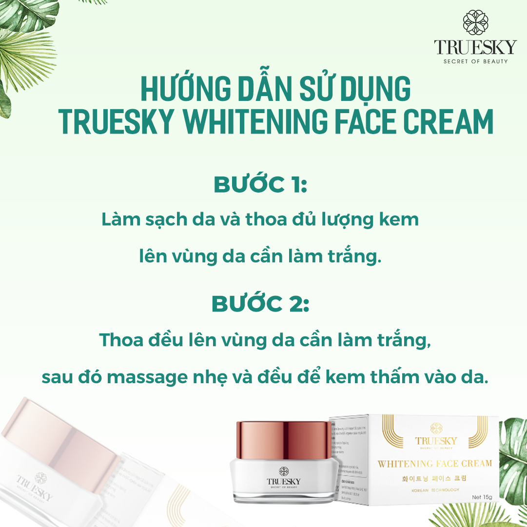 Kem dưỡng trắng da mặt Truesky