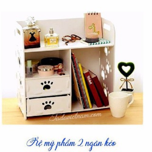 Tủ gỗ mini đựng mỹ phẩm, đồ dùng trang điểm cao cấp (Trắng), tu go mini dung my pham, do dung trang diem cao cap (Trang)