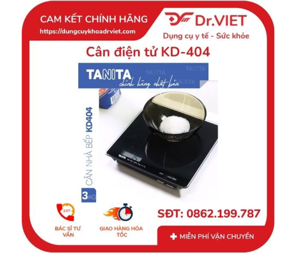 Cân điện tử Tanita KD404 (nhỏ gọn dùng để cân thực phẩm, cân làm bánh) - Dr Viet 59 Cân điện tử Tanita KD404 (nhỏ gọn dùng để cân thực phẩm, cân làm bánh) - Dr Viet
