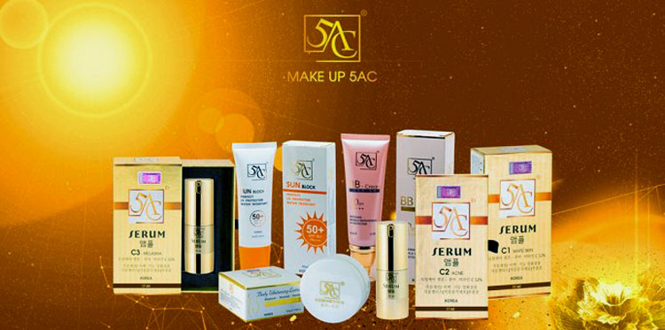 Kem chống nắng 5AC Hàn Quốc dưỡng trắng nâng tone da, giữ ẩm 60ml