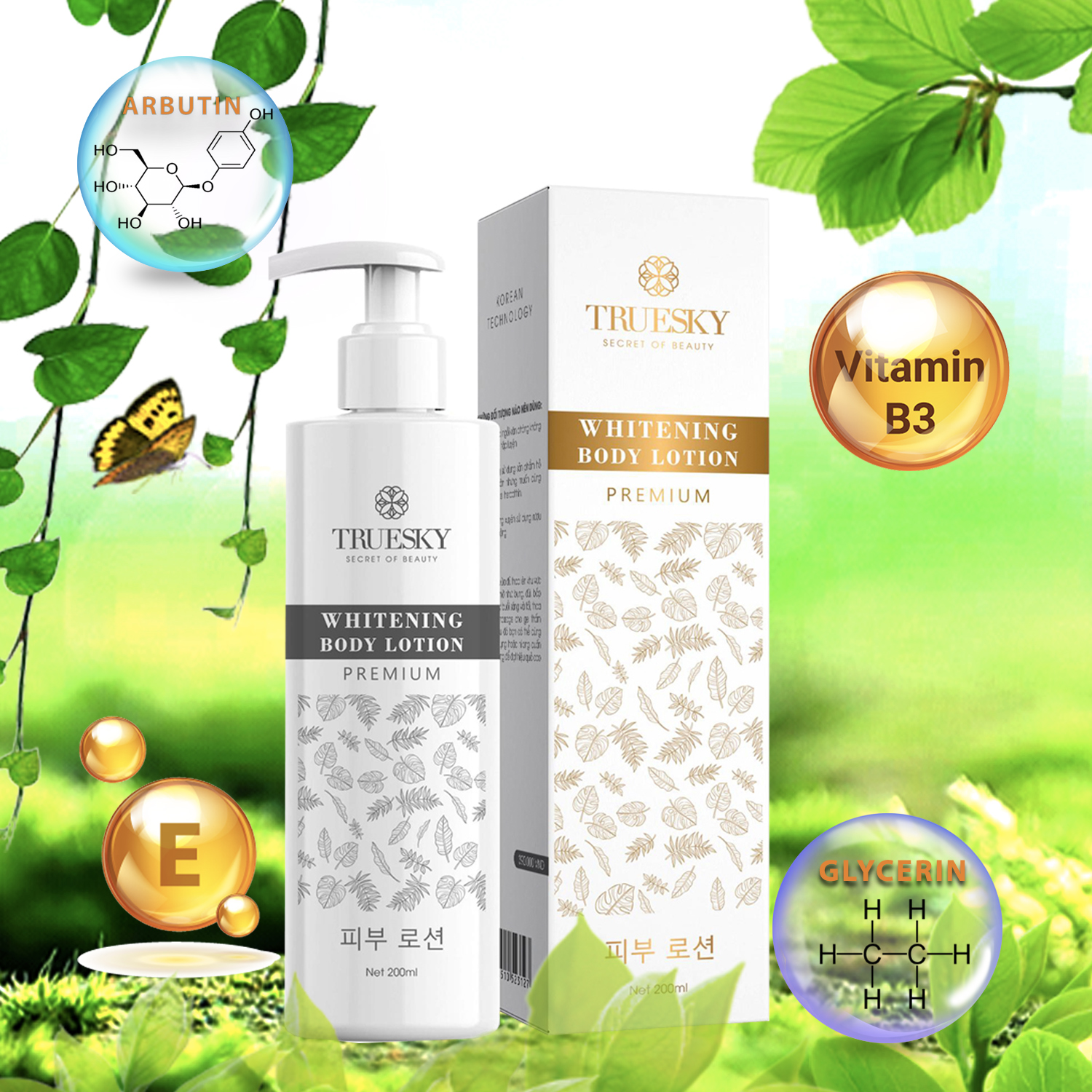 Kem dưỡng trắng da toàn thân Truesky Premium