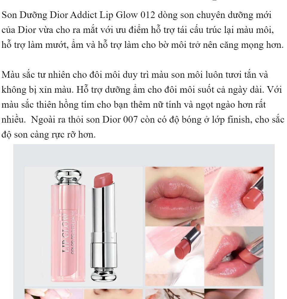 Son dưỡng Dior Addict Lip Maximizer Màu 012 Rosewood  UNBOX  Lazadavn