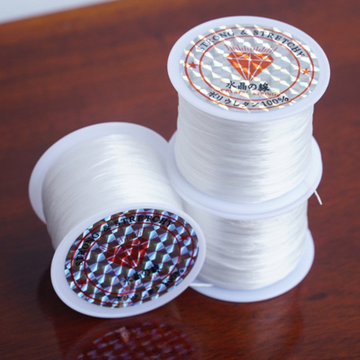 Cuộn dây xỏ chuỗi hạt sợi tơ siêu bền, cước xâu chuỗi hạt - Nhiều màu sắc