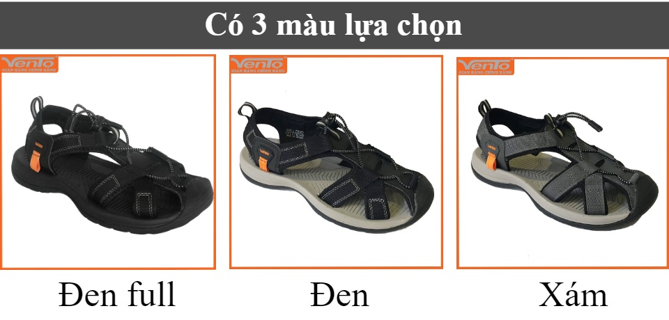 Giày sandal nam bít mũi Vento NV7606G Xám