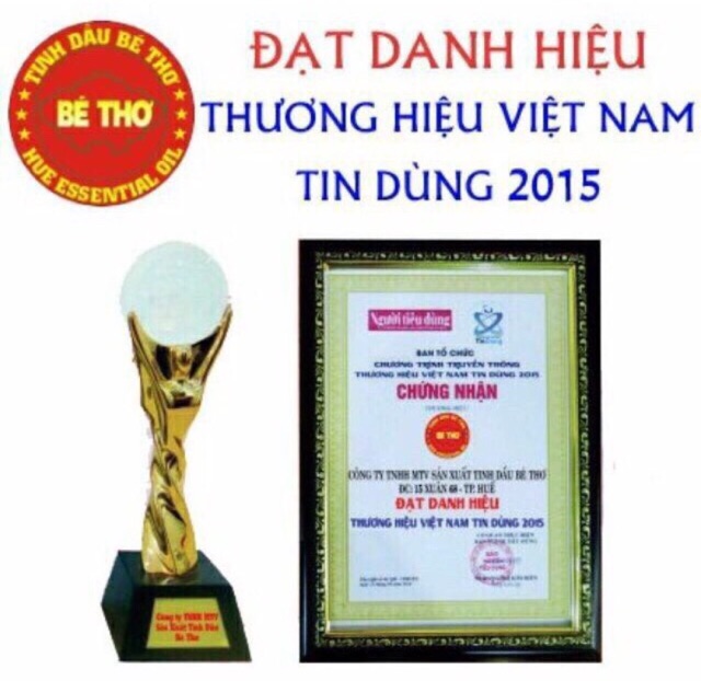 Dầu massage Huế hiệu Bé Thơ_xoa bóp giảm đau nhức, tê thấp