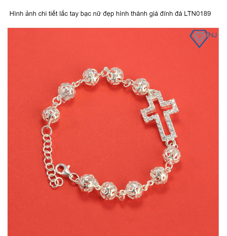 Lắc tay bạc nữ đẹp hình thánh giá LTN0189 - Trang Sức TNJ | Lazada.vn