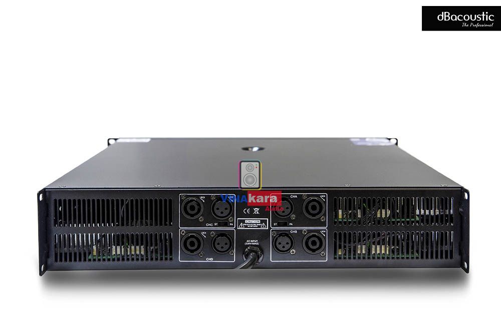 Cục đẩy 4600 dB acoustic 600w Kênh x 4 kênh, 4 kênh công suất lớn, âm thanh đánh khỏe, hàng chính hãng, tặng kèm 10 mét dây loa + 2 dây canon cao cấp, đánh cho cặp 4 tấc, 5 tấc, bán chạy