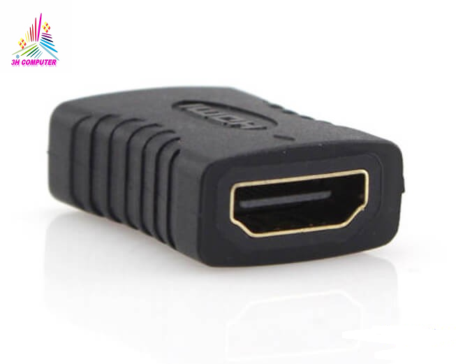 Đầu nối HDMI ,Đầu nối HDMI 2 đầu âm Connect Adapter (Đen), Tiện ích hơn Cáp chuyển đổi HDMI sang VGA HDMI To VGA Adapter, Cáp tín hiêu, Cáp âm thanh, thiết bị kết nối