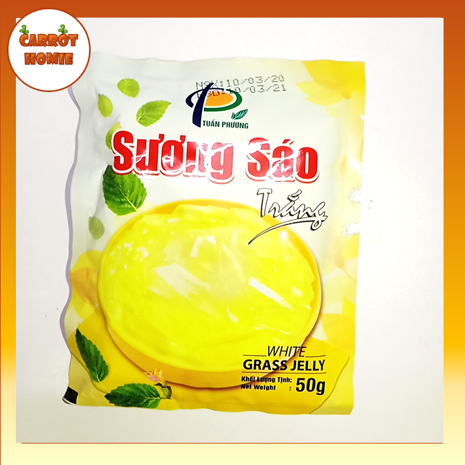 Combo 05 Gói Bột Sương Sáo Trắng 50g (có hạt é)