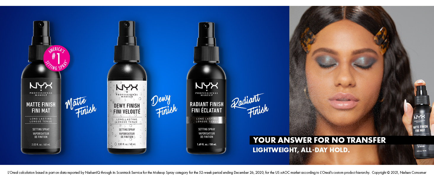 Xịt Khóa Nền Cố Định Lớp Trang Điểm NYX Long Lasting Setting Spray 60ml