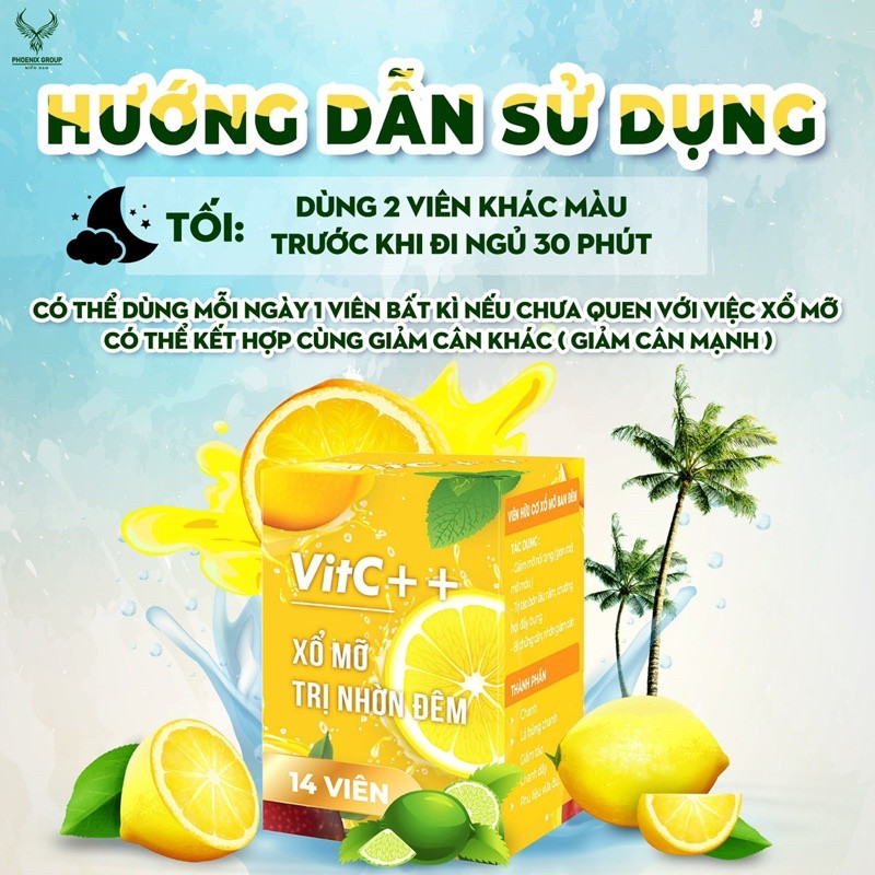 KẸO SIẾT EO HUỶ MỠ VIT-C  / DETOX MỠ BỤNG VITC / GIẢM CÂN VIT C CHÍNH HÃNG