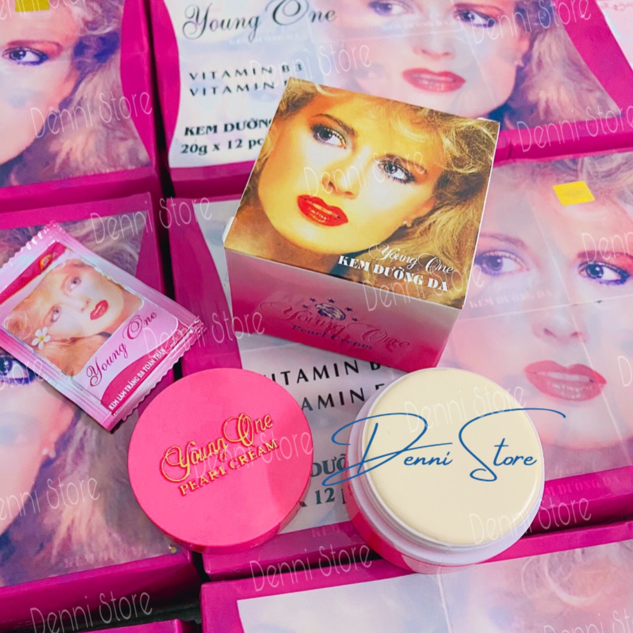 Lẻ hộp 20g kem dưỡng trắng da MeOne - Pop - Emoon - Xù Young one