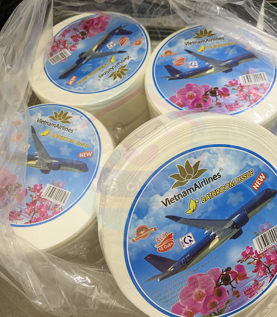 Giấy vệ sinh cuộn lớn, giấy vệ sinh bánh xe loại cao cấp 500g tiết kiệm chi phí, giấy vệ sinh cao cấp dành cho nhà hàng, khách sạn, quán ăn, cafe, Bathroom Tissue - Nhà Của Bạn