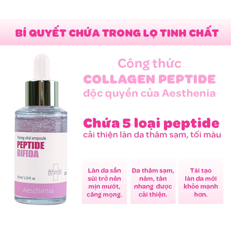 Tinh Chất Hồng  Aesthenia peptide bifida toning ampoule 35ml