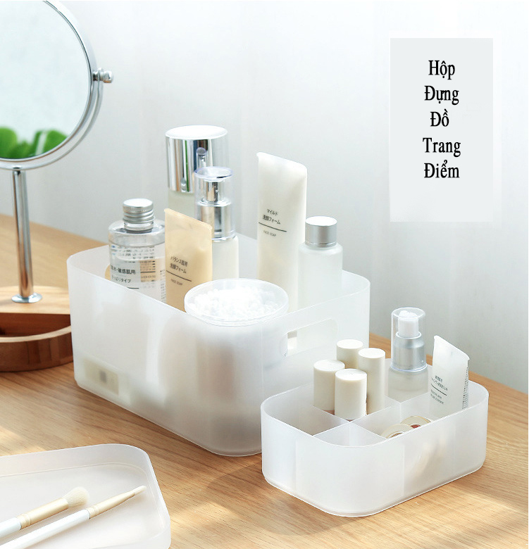 Kệ Đựng Mỹ Phẩm, Hộp son môi Mini Để Bàn Jiashi Kệ Đựng Đồ Nhựa PP 2 màu Full Size Tiện Dụng