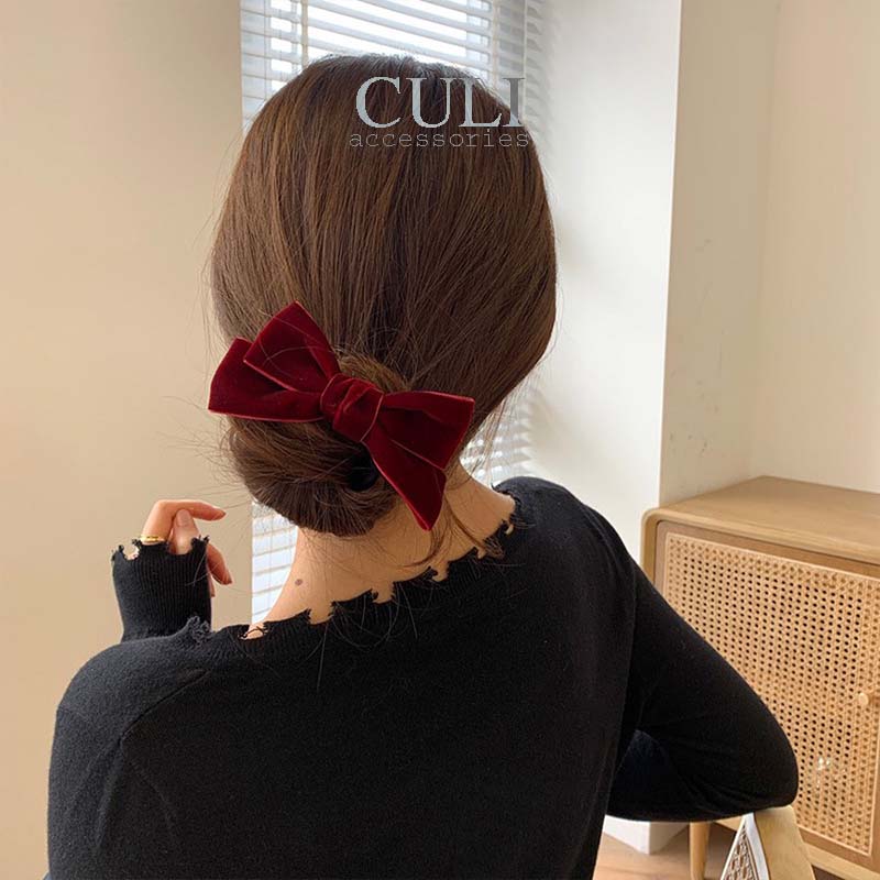 Kẹp búi tóc quấn tóc dẻo thông minh , dụng cụ kẹp búi tóc nơ xinh xắn phong cách Hàn Quốc