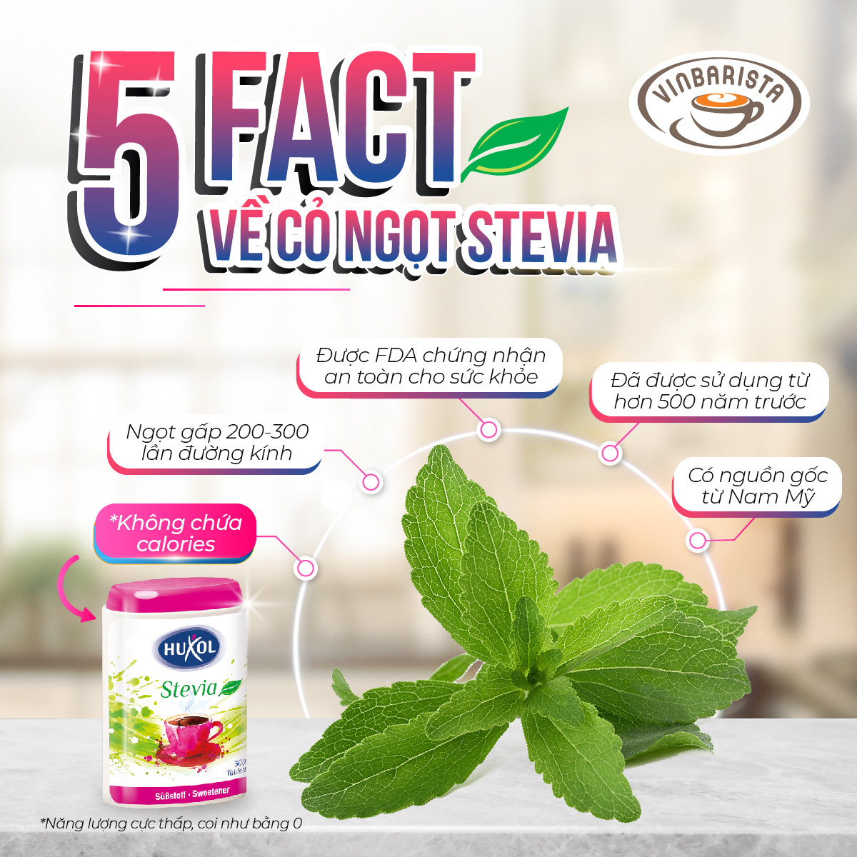 Đường Ăn Kiêng Huxol - Dòng Stevia (300 viên/ hộp) Nhập Khẩu Từ Đức - Dietary Sugar Huxol Stevia - Dành Cho Người Tiểu Đường, Ăn Kiêng, Giảm Cân, Hô Trợ Kiểm Soát Đường Huyết - NPP Anni Store