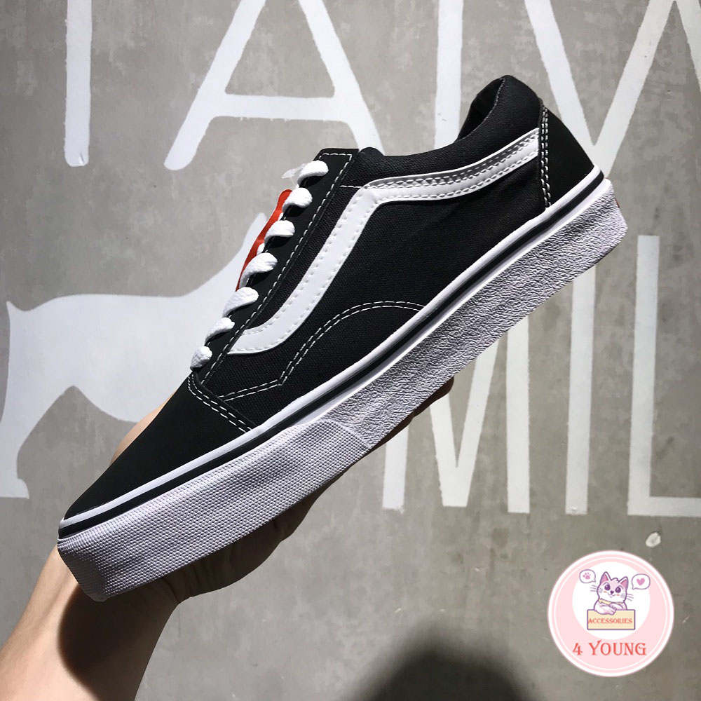 VANS AUTHENTIC thấp để giúp giày vải cổ điển màu đen và trắng nam giới và  phụ nữ đôi giày trượt băng bình thường VN-0EE3BLK giày sneaker nữ chính  hãng | Tàu