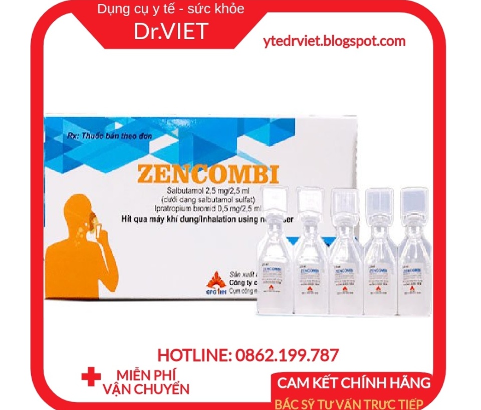 Dung dịch dùng cho máy xông khí dung Zencombi- Trẻ em, người lớn bệnh tắc nghẽn đường thở, hen phế quản, hen suyễn 46 Dung dịch dùng cho máy xông khí dung Zencombi- Trẻ em, người lớn bệnh tắc nghẽn đường thở, hen phế quản, hen suyễn