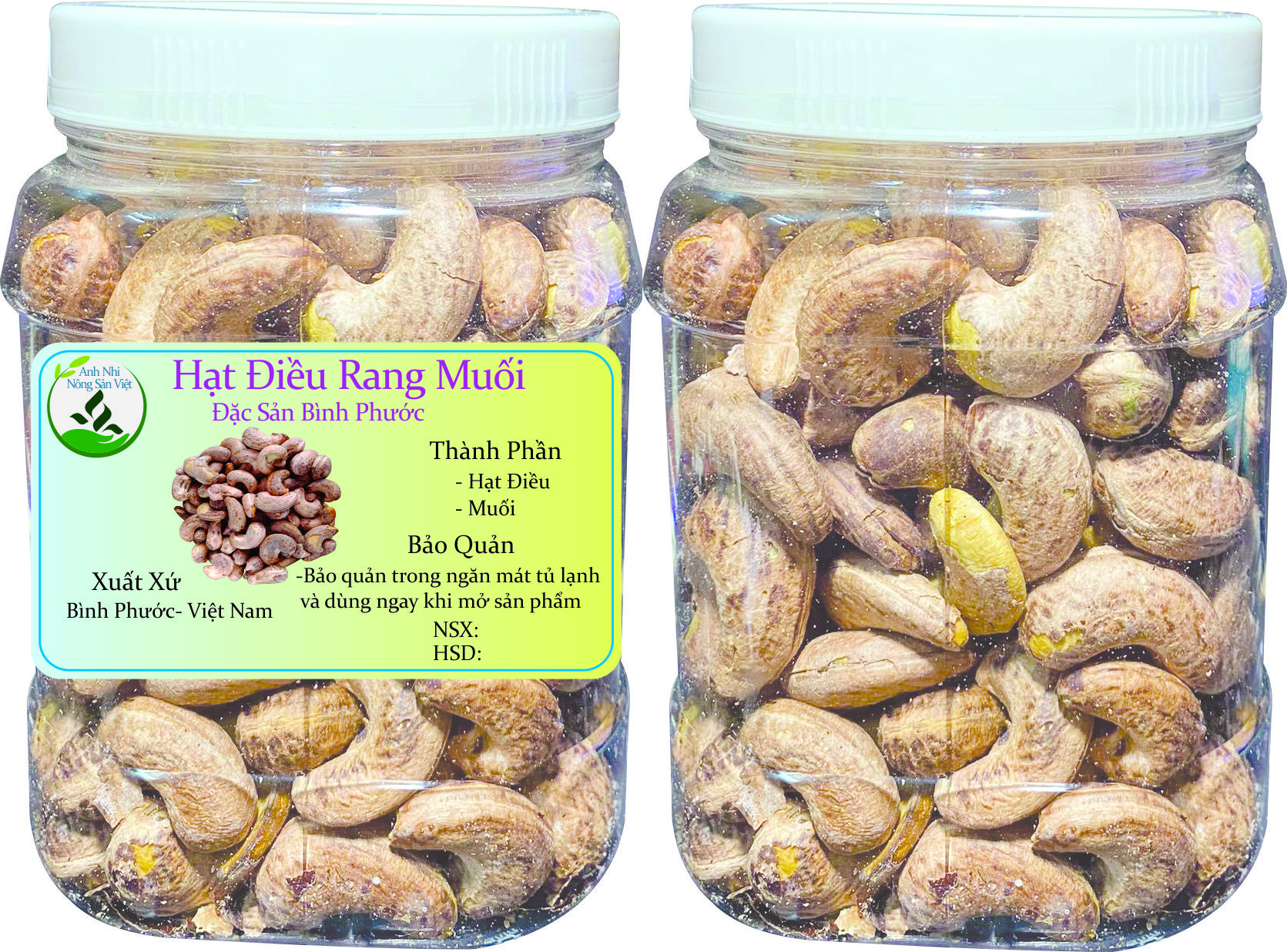 0.5kg Hạt điều rang muối- Đặc sản Bình Phước- Loại 1 xuất khẩu