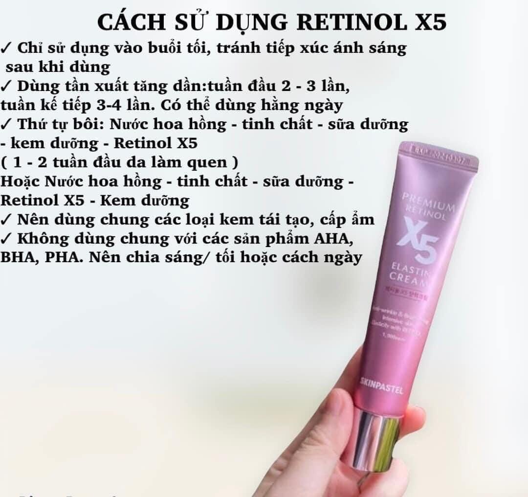 KEM DƯỠNG DA ĐỈNH CAO RETINOL X5 ELASTIN CREAM SKINPASTEL 30ML CHỐNG NHĂN, CHỐNG LÃO HÓA, MỸ PHẨM HÀN QUỐC CHÍNH HÃNG