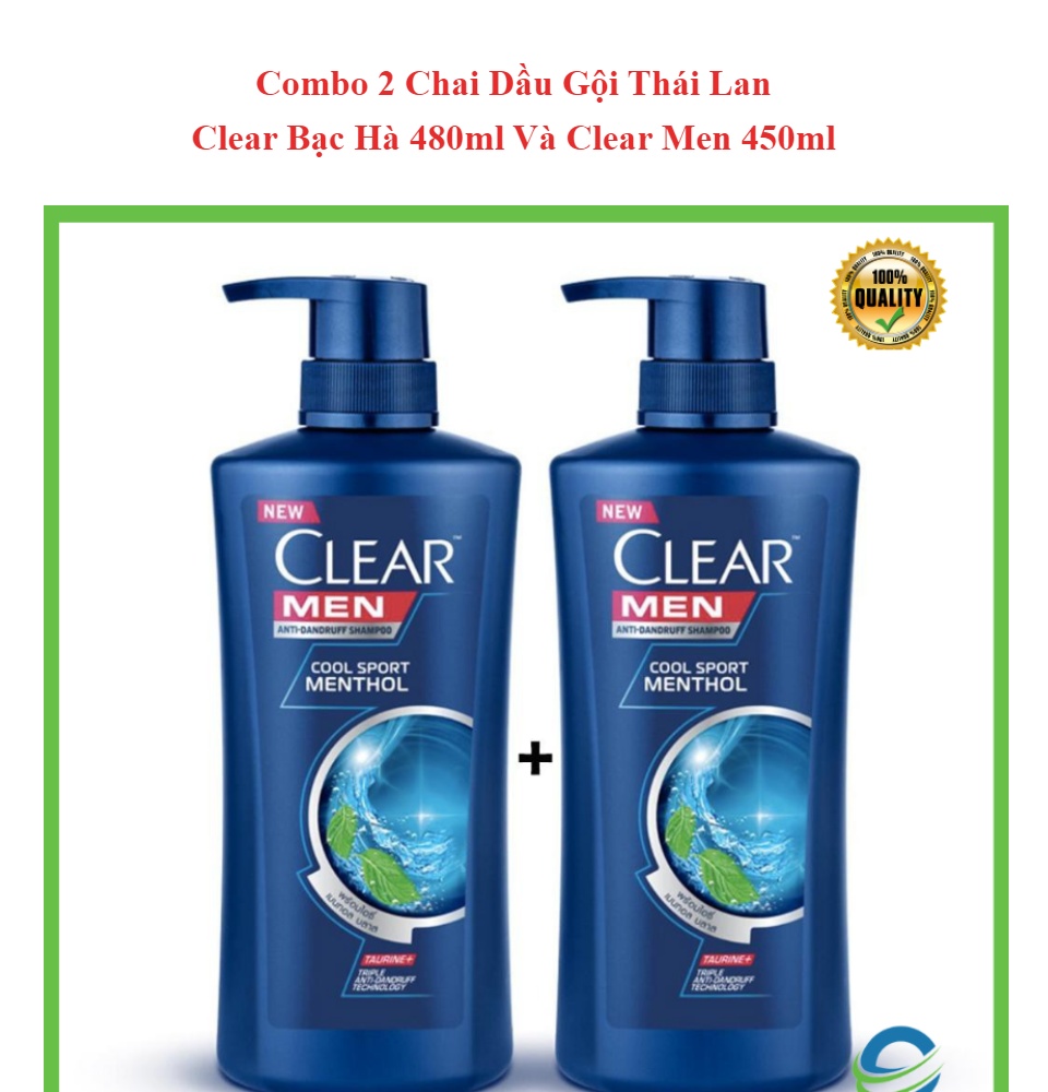 Combo 2 bottles of Thailand imported clear blue