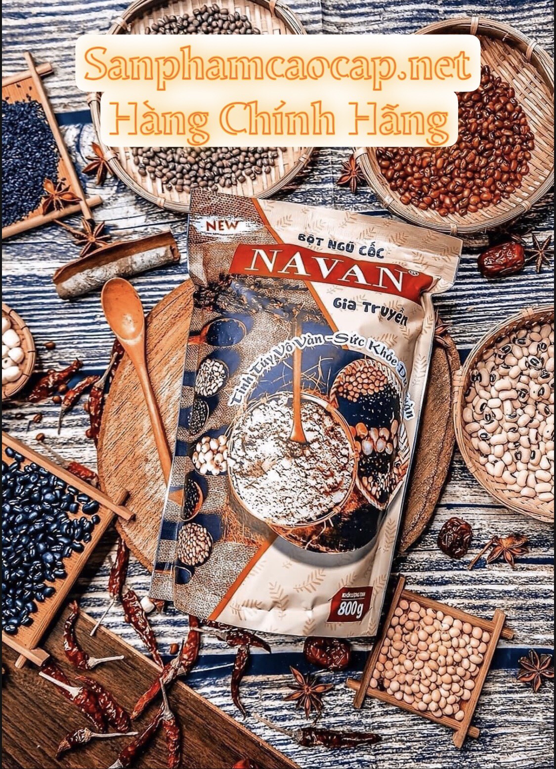 (TẶNG MẶT NẠ) Bột Ngũ Cốc Dinh Dưỡng Navan Cho Bà Bầu, Ngũ Cốc Lợi Sữa Cho Phụ Nữ Sau Sinh 800gr