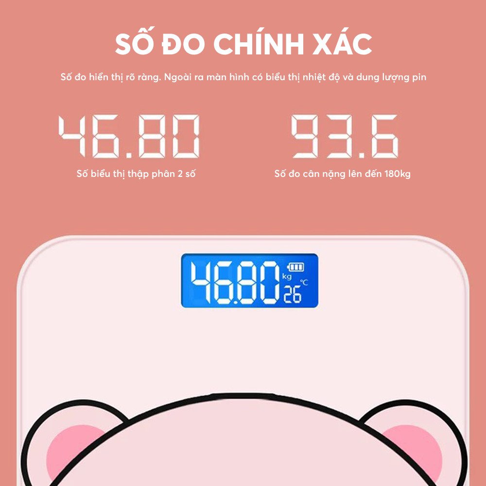 Cân Điện Tử Sưc Khỏe Mini Nhà Bếp, Tính Tiền Bán Hàng,Cân Được Tiểu Ly ,Lên Đến 100kg Đến 180kg