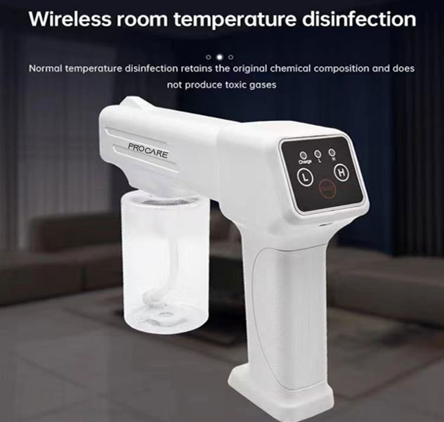 Súng Phun Khử Khuẩn cầm tay Nano K6  Tích Hợp 6 đèn UV diệt 99% vi khuẩn Máy Phun Khử Khuẩn Xịt Diệt Virus Chống Vi Khuẩn