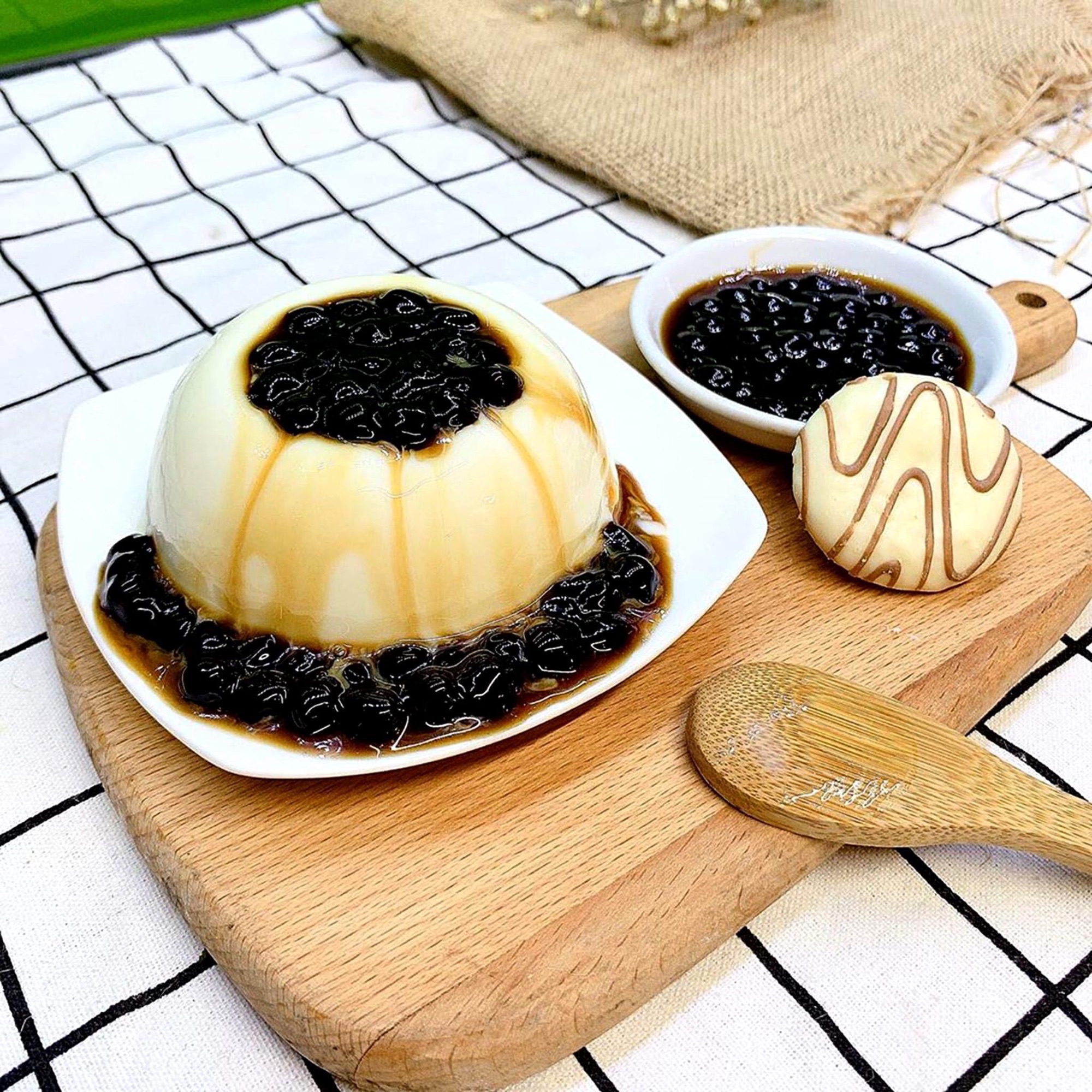 Set Nấu Tàu Hũ Trân Châu Đường Đen 350g
