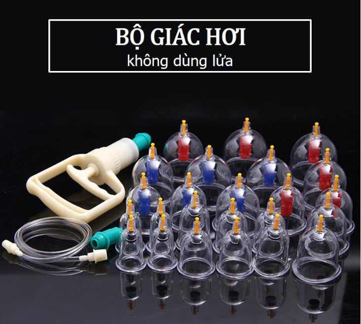 Bộ Dụng Cụ Giác Hơi Hàn Quốc,Bộ Giác Hơi Không Dùng Lửa  Cao Cấp, Giúp Giải Độc Tố Trong Cơ Thể Lưu Thông Tuần Hoàn Máu. An Toàn Dễ Sử Dụng.